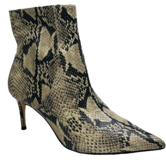 SCHUTZ Ankle Boots Snake Skin Sz 8.5 - Picture 2 of 9